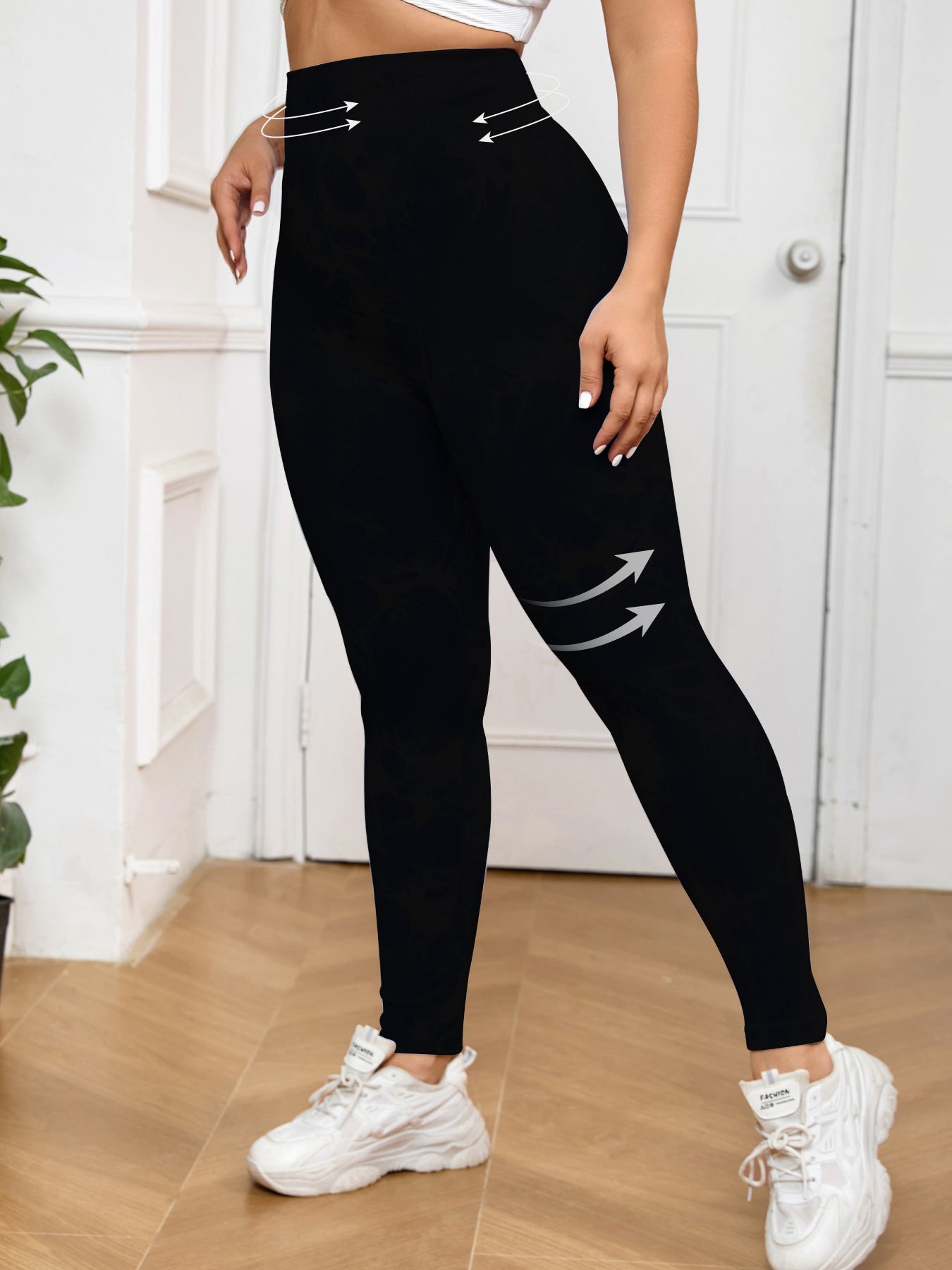 Summer Peach Buttocks Large Size Yoga Pants with Hip Line Tight High Waist Tie-dye Large Size Fitness Pants Quick-drying Outer Wear Women