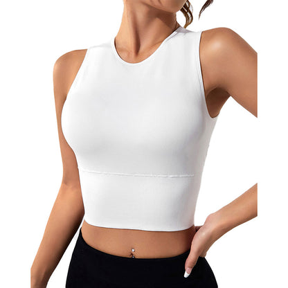 Skinny Stretch Sports Vest Women's Running Shock-proof Sports Bra Underwear Wearing Yoga Clothes Training Fitness Bra