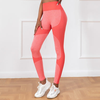 American Sports Style Yoga Pants Nine Points Women's Hip Yoga Pants Women's Yoga Trousers Peach Hip Seamless Fitness Pants