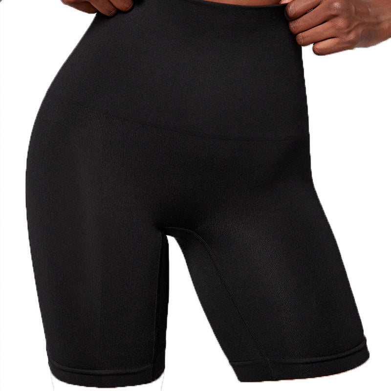 Summer high-waisted seamless belly pants, thin waistband, strong belly and strong hip lift body sculpting pants