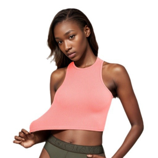 European and American INS Hot-selling Yoga Vest Women's Top Quick-drying Outer Wear Integrated Sports Underwear Versatile Fitness Vest