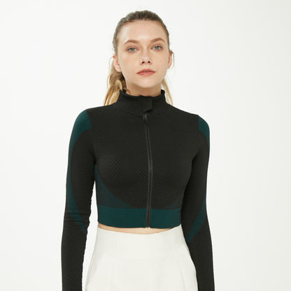 Yoga Clothes Women's Suit Spring and Autumn Models Professional Gym Training Morning Running Clothes Sports Jacket High-end Fitness Clothes