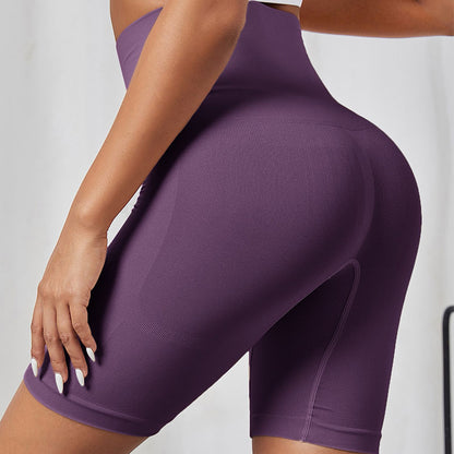 Summer high-waisted seamless belly pants, thin waistband, strong belly and strong hip lift body sculpting pants