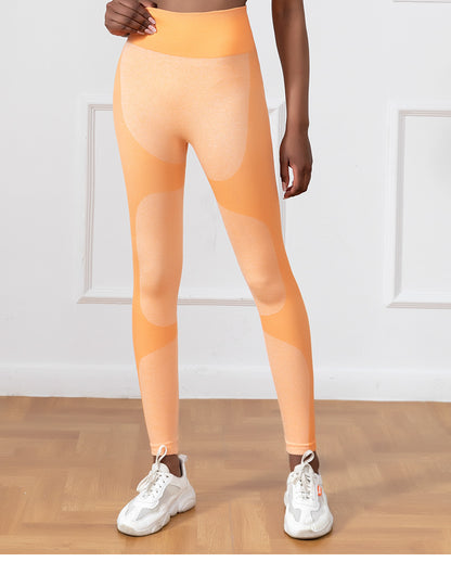 Black Yoga Pants Sports High Quality Shark Pants Dark Pattern Fitness Pants Women's No Embarrassment Line Peach Buttocks Quick Drying