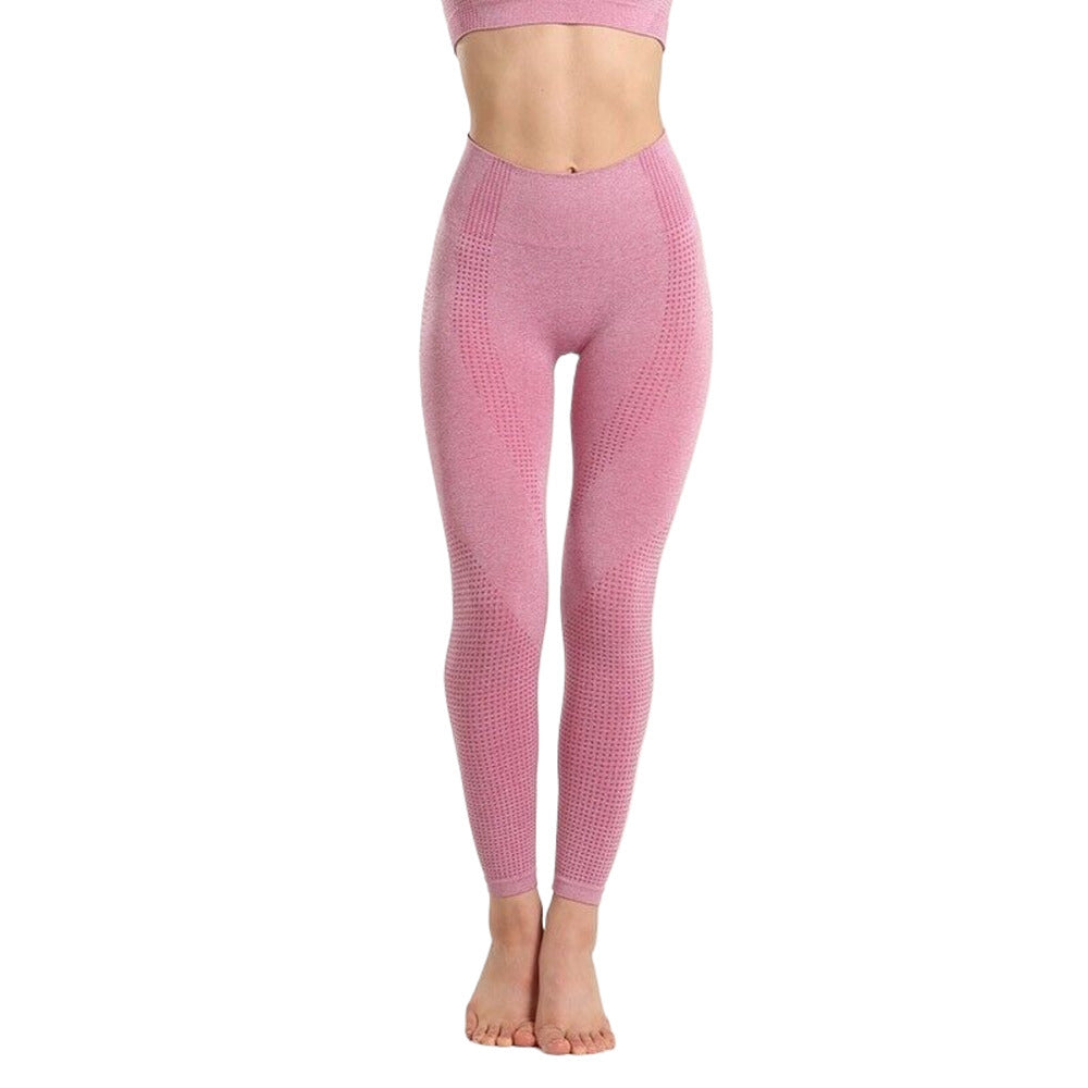Black Yoga Pants Sports High Quality Shark Pants Dark Pattern Fitness Pants Women's No Embarrassment Line Peach Buttocks Quick Drying