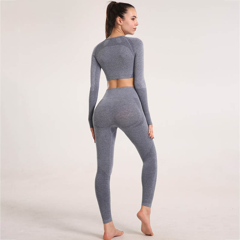 Summer Professional Vest Yoga Suit Suitfashion Suspender Bra Short-sleeved Yoga Suit Women's Cross-border Yoga Suit