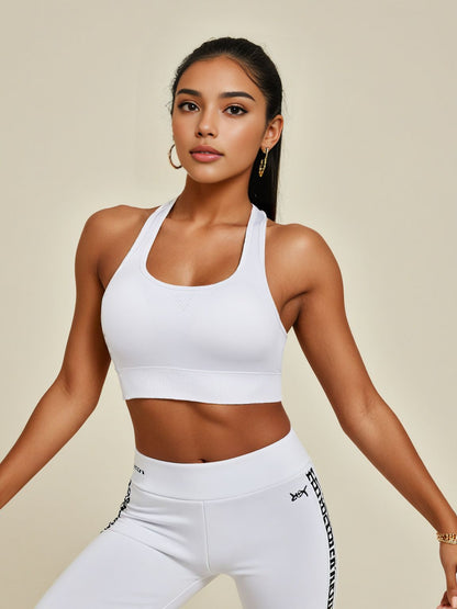 Sports Bra Women's Fitness High-strength Breathable Non-chest Compression Sports Bra Women's Shockproof Anti-sagging Non-wire Movement
