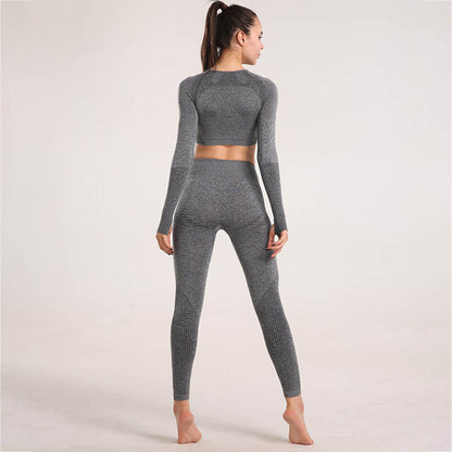 Yoga Clothes Wholesale Set Summer High-end Running Sports Top Tight and Thin Moisture-wicking Yoga Trousers