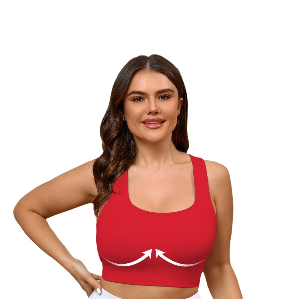 Large Size Sports Bra Wholesale, Yoga Bra Integrated Fixed Cup with Chest Pad Summer Shock-proof Fitness Bra