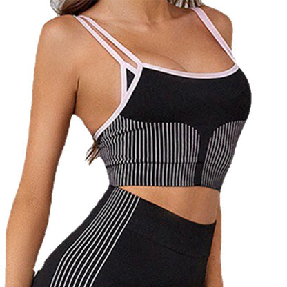 Sports Vest Women's Sports Fitness Running Shock-proof Yoga Special Bra High-strength Vest Gathering Anti-sagging