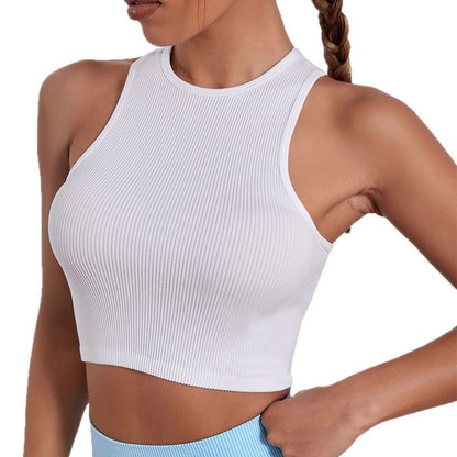 Sports Vest Women's Shock-proof Running Fitness Wear Backless Vest Yoga Clothes Top High-end Beautiful Back Yoga Clothes
