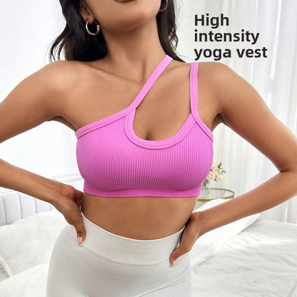 Sports Bra Women's High-strength Shockproof Can Be Worn Outside with Breast Suspenders Running Fitness Sexy Sports Underwear Women's Summer
