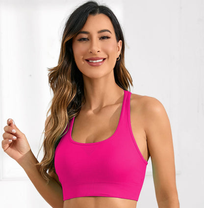 Sports Vest, Women's Fitness, Shockproof, Fixed Cup, Non-Running Cup, Yoga Underwear, Women's Vest, Integrated Backless Yoga Wear