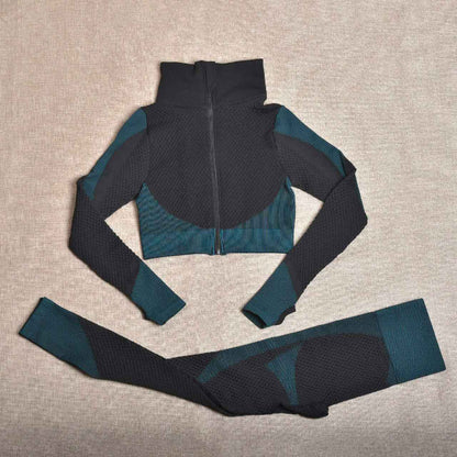 Yoga Suit Summer Popular Three-piece Set Tight Fashion European and American Back Yoga Suit Vest Beautiful Back Sports Suit