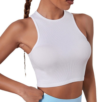 V-neck Shows Chest Beauty Back LONG LINE Lengthened Can Wear Sports Underwear Women's Yoga Clothes Top Sports Small Vest