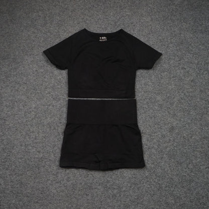 Summer Professional Vest Yoga Suit Suitfashion Suspender Bra Short-sleeved Yoga Suit Women's Cross-border Yoga Suit