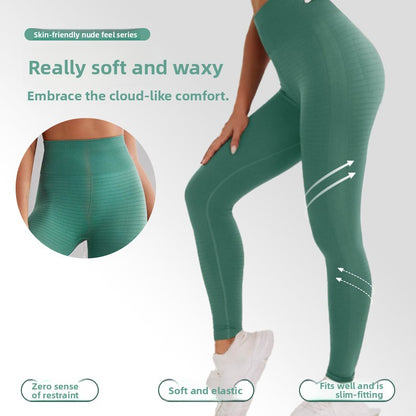 Fitness Peach Hip Yoga Pants Women's Fitness High Waist Pilates Naked Fitness Pants Women's Fitness Pants Hip Lift