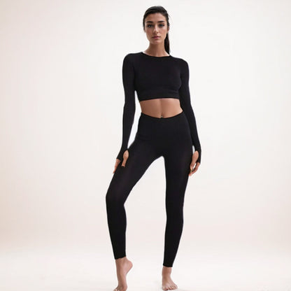 Yoga Clothes Wholesale Set Summer High-end Running Sports Top Tight and Thin Moisture-wicking Yoga Trousers