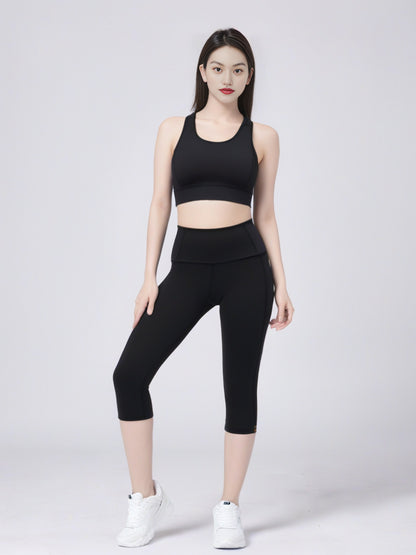 Sports Yoga Clothes Underwear Women's Fixed Chest Pad High Elastic Nude Yoga Bra Beautiful Back Shock Absorption Gathering Fitness Vest