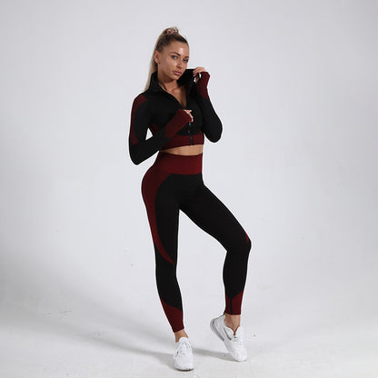 Yoga Suit Summer Suit Slightly Fat Fitness Vest Trousers Fitness Suit Girls Summer Sports Suit