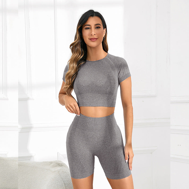 Sports Yoga Suit Women's Two-piece Suit Women's Fitness Suit Tight-fitting The Same Women's Yoga Suit High-end Summer