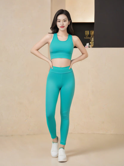 Sports Yoga Clothes Underwear Women's Fixed Chest Pad High Elastic Nude Yoga Bra Beautiful Back Shock Absorption Gathering Fitness Vest