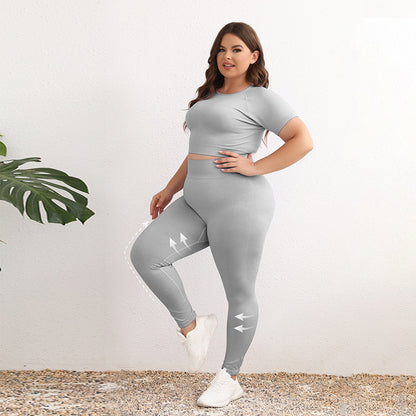 Popular European and American Hot-selling Seamless Sports Yoga Suit Women's Quick-drying Fitness Suit High Waist Hip Yoga Pants Suit
