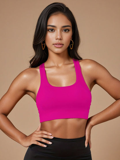 Sports Bra Women's Fitness High-strength Breathable Non-chest Compression Sports Bra Women's Shockproof Anti-sagging Non-wire Movement