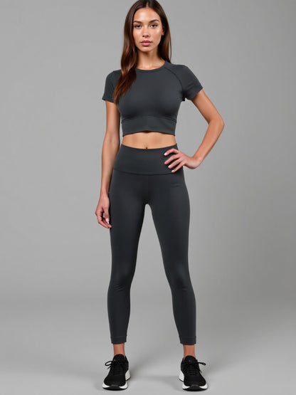 Popular Yoga Clothes Set Wholesale Seamless Tie-dye Yoga Clothes Set Lulu Same Fitness Running Short Sleeves