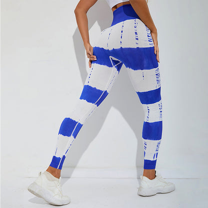 Peach Hip Yoga Pants Women's Sports High Waist Hip Lift Sports Trousers Women's Outer Wear Anti-light Gym Special Quick Drying