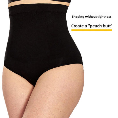 Customized Large Size Seamless Belly Pants Solid Color High Waist Hip Leggings Simple Postpartum Body Sculpting Breathable Women's Underwear