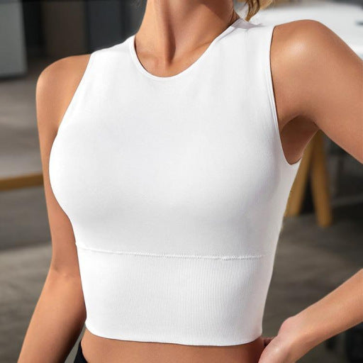 Sports Style Yoga Clothes, Fitness Vest, Women's Shock-proof Cover Breasts, European and American Sports Underwear, High-intensity Chest-free Ventilation