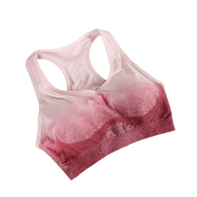 Summer Yoga Fitness Vest with Chest Pad Sports Vest Shock-proof Women's High-strength Outer Wear I-shaped Underwear
