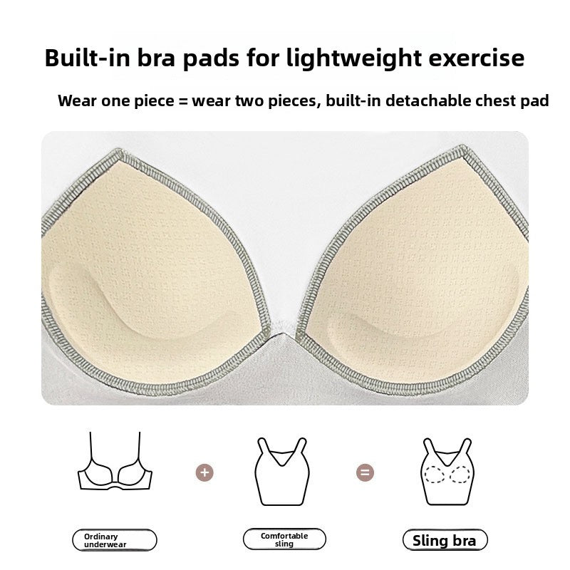 Yoga Vest Lulu Yoga Clothes Top Sports Sleeveless Yoga Vest Outer Wear Quick-drying Sleeveless Sports Vest Women