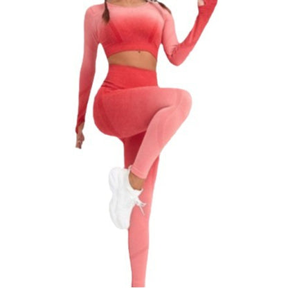 Sports Fitness Clothes, Yoga Clothes Set, High-end Yoga Clothes, Lulu Same Women's Sports Clothes, Women's Spring and Autumn Suits