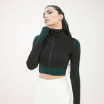 Spot New Yoga Jacket Summer Thin Slim-fit Short Open-button Sun Protection Cardigan Training Sports Fitness Jacket