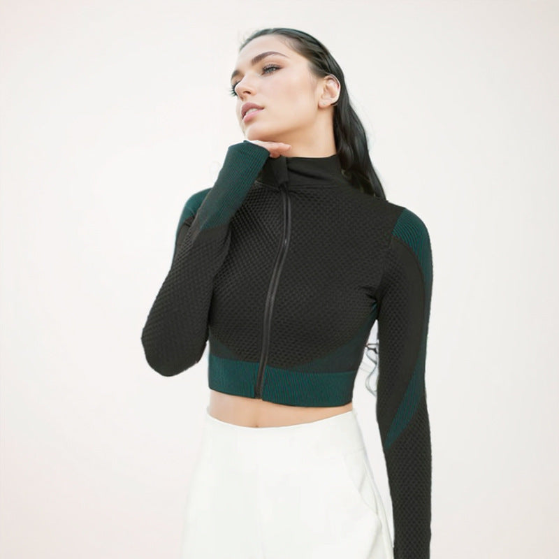 Yoga Clothes Women's Suit Spring and Autumn Models Professional Gym Training Morning Running Clothes Sports Jacket High-end Fitness Clothes