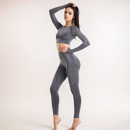 Yoga Clothes Wholesale Set Summer High-end Running Sports Top Tight and Thin Moisture-wicking Yoga Trousers