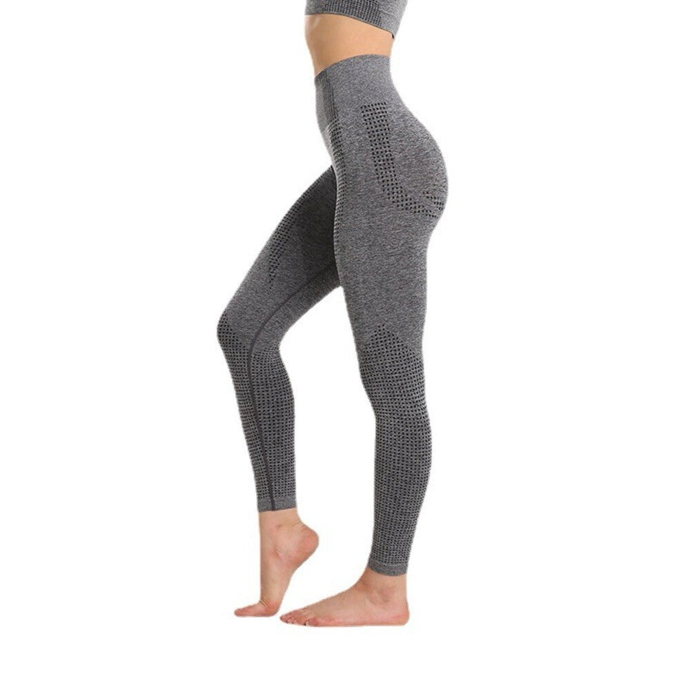 Peach Hip Yoga Pants Women's Sports High Waist Hip Lift Sports Trousers Women's Outer Wear Anti-light Gym Special Quick Drying