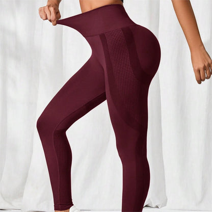 Peach Hip Fitness Pants Seamless Hip Line Sports No Embarrassment Line High Waist Sports Pants Fitness Pants Women's Fitness Trousers