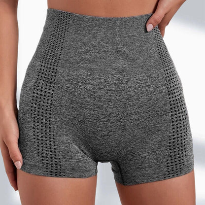 Spot Yoga Shorts Women's Summer Wear Nude Hip-lifting Sports Shorts Tight Elastic Sports Fitness Three-point Pants