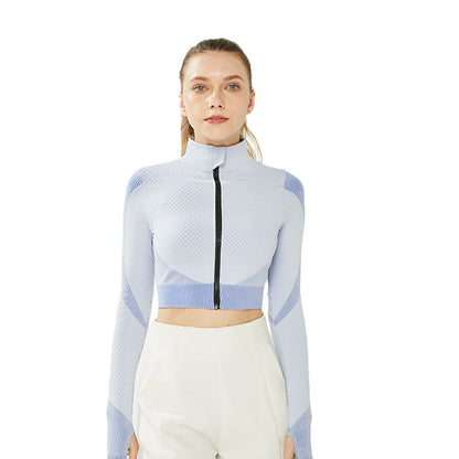 Yoga Clothes Women's Suit Spring and Autumn Models Professional Gym Training Morning Running Clothes Sports Jacket High-end Fitness Clothes