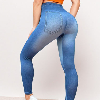 Lulu Yoga Pants Women's High Waist and Hip Lift Outer Wear High Elastic Printing Tight Fitness Trousers Fitness Clothes Women's Summer Pants