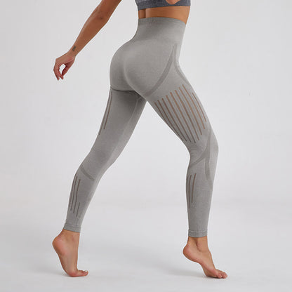 Fitness pants, yoga waist, belly and hip leggings, high-waisted pants, women's body sculpting fitness