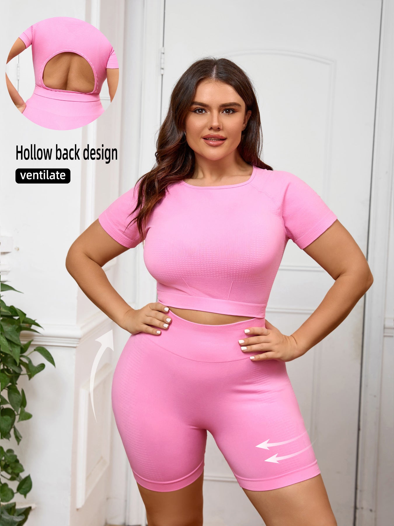 Large Size Yoga Suit Women's Quick-drying Summer High-strength Tight Suit Large Size Fitness Suit Women's Fat 100kg