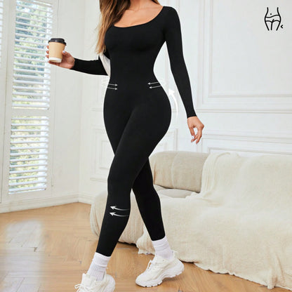 New European and American Tight-fitting Yoga Onesie Women's Summer Light Luxury Fitness Onesie Hip Lift Quick-drying Sports Slim-fitting