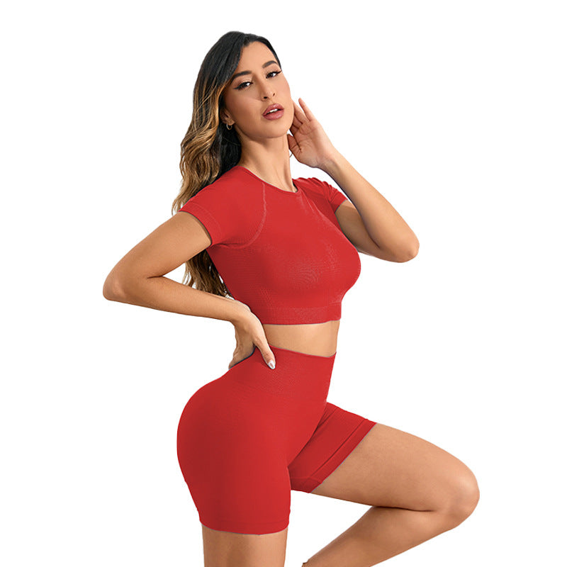 Sports Yoga Suit Women's Two-piece Suit Women's Fitness Suit Tight-fitting The Same Women's Yoga Suit High-end Summer