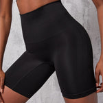 Summer high-waisted seamless belly pants, thin waistband, strong belly and strong hip lift body sculpting pants
