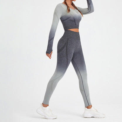 American Sports Style Yoga Pants Nine Points Women's Hip Yoga Pants Women's Yoga Trousers Peach Hip Seamless Fitness Pants