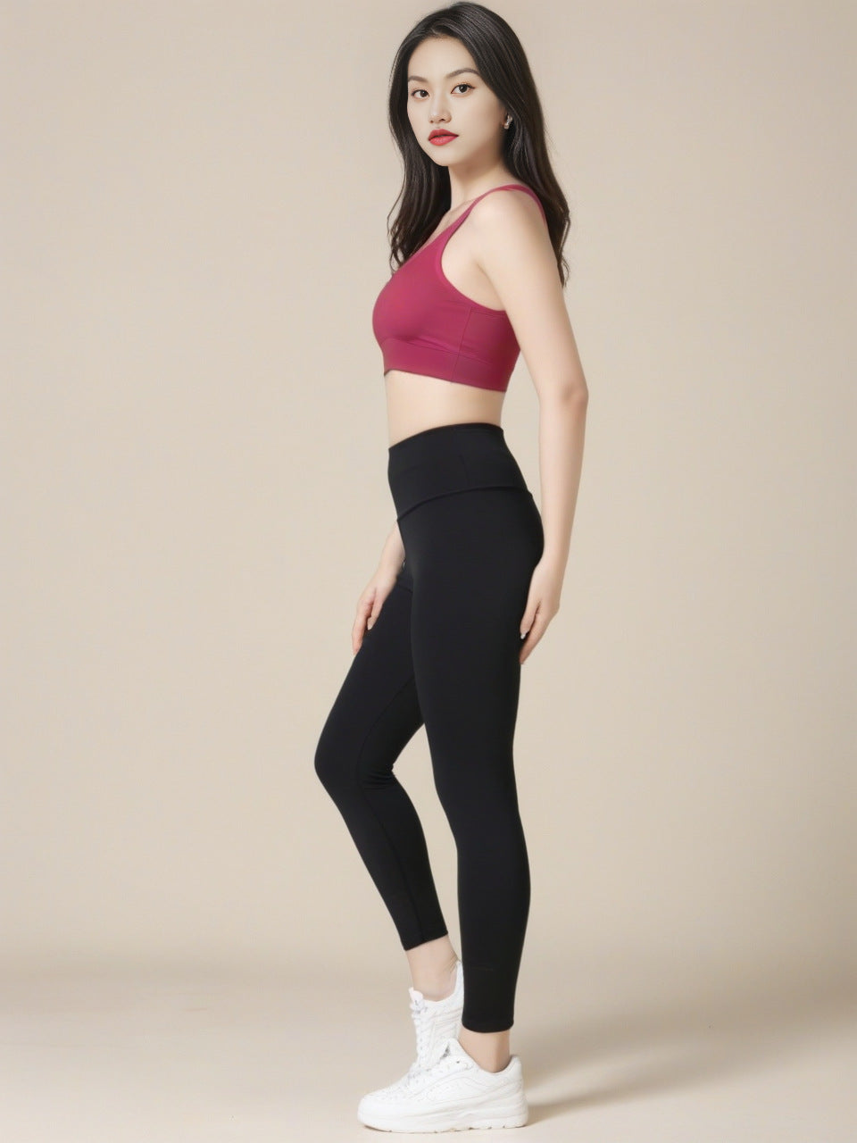 Sports Yoga Clothes Underwear Women's Fixed Chest Pad High Elastic Nude Yoga Bra Beautiful Back Shock Absorption Gathering Fitness Vest